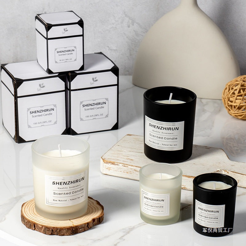 Eprolo aromatic scented candle in a mini soy wax container, ideal for home indoor desktop decoration and fragrance.