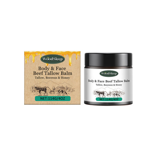 eprolo WoodSleep Butter Fed moisturizer body lotion hydrates skin with a rich, creamy texture in a stylish bottle.