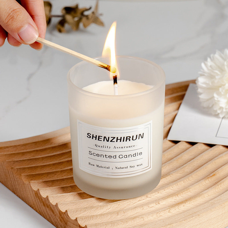 Eprolo aromatic scented candle mini soy wax fragrance for home, indoor desktop decoration with a warm, inviting glow