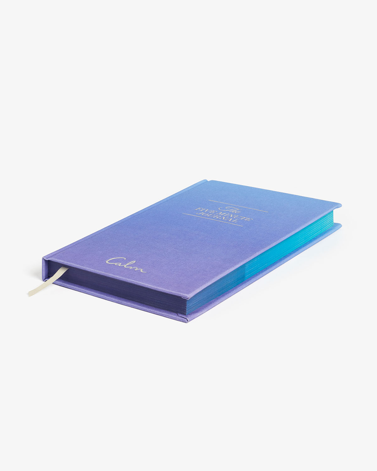 Mindfulness journal titled "Calm" by Intelligent Change, featuring a clean cover design with the Five Minute Journal branding.