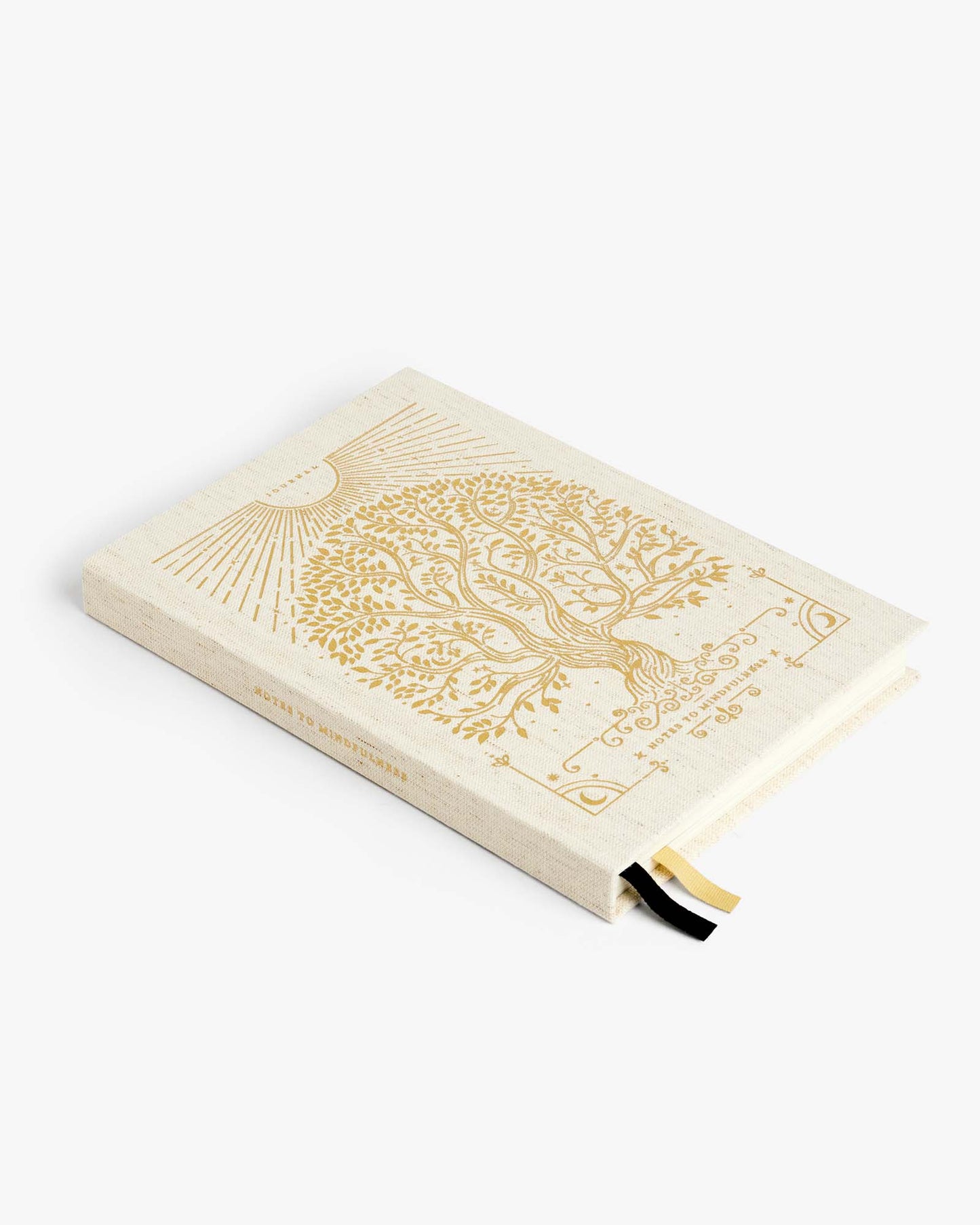 Notes to Mindfulness Journal by Intelligent Change with linen cover, featuring a peaceful design for mindfulness and reflection.