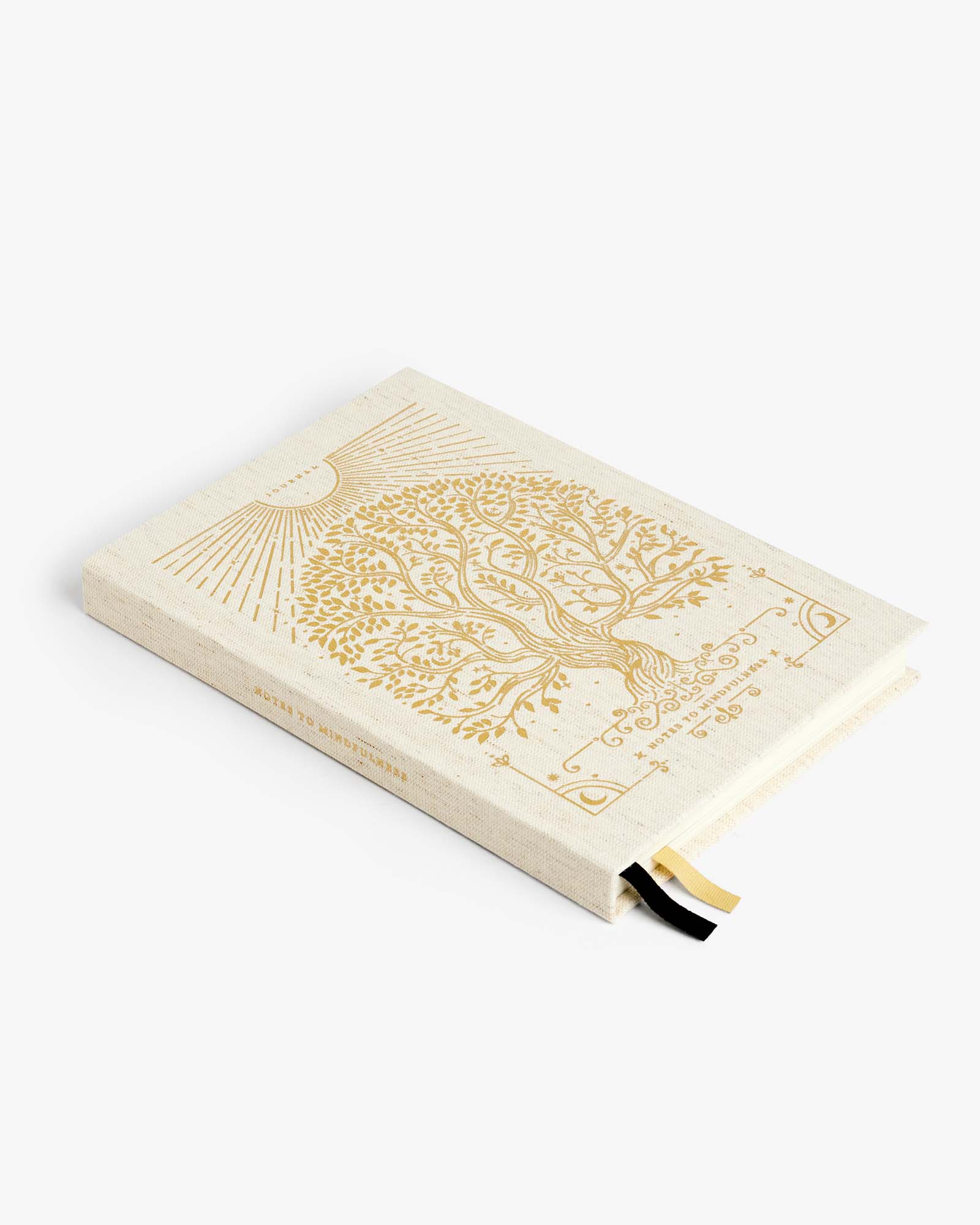 Notes to Mindfulness Journal by Intelligent Change with linen cover, featuring a peaceful design for mindfulness and reflection.