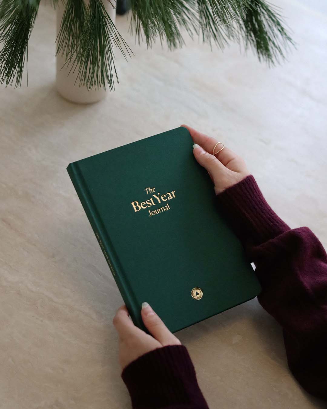 Green Best Year Journal by Intelligent Change, mindfulness journal with 4x5 inch size and third edition cover design.