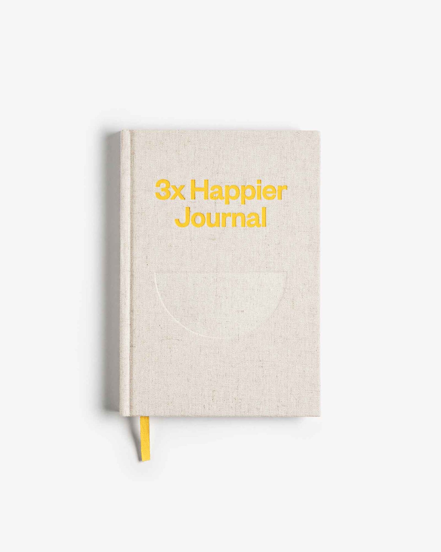 Image of the Intelligent Change 3x Happier Journal, a motivational journal with a clean cover and pages for daily reflections.