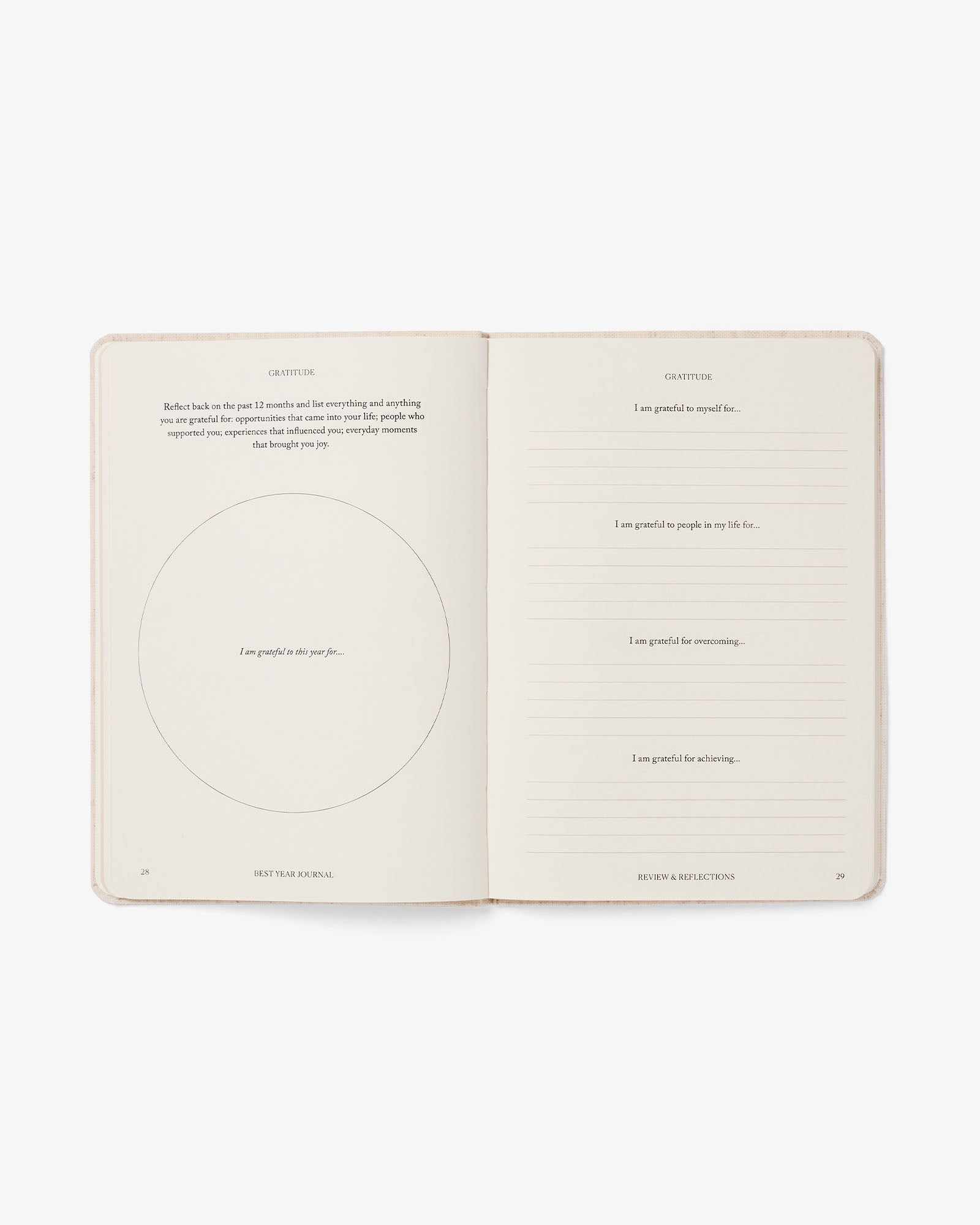 Black Best Year Journal Essential mindfulness notebook by Intelligent Change, featuring a sleek cover and inspiring design.