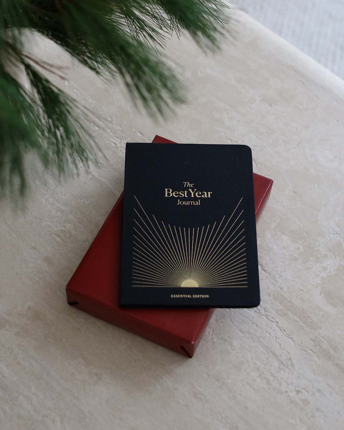 Black Best Year Journal Essential by Intelligent Change, mindfulness journal with a sleek cover, designed for daily reflection and goal setting.