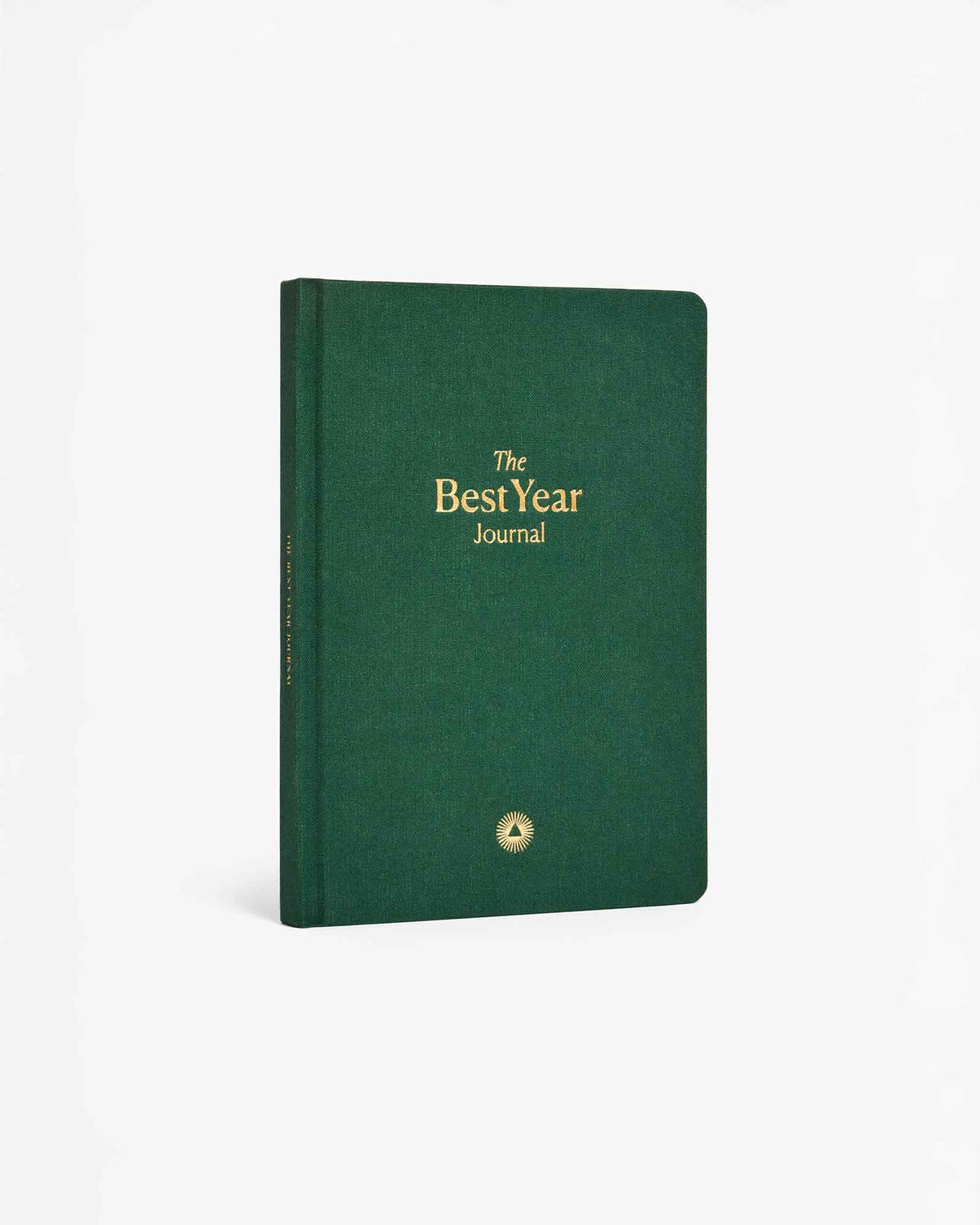 Green Best Year Journal by Intelligent Change, mindfulness journal with a soft green cover and minimalist design, open to pages.
