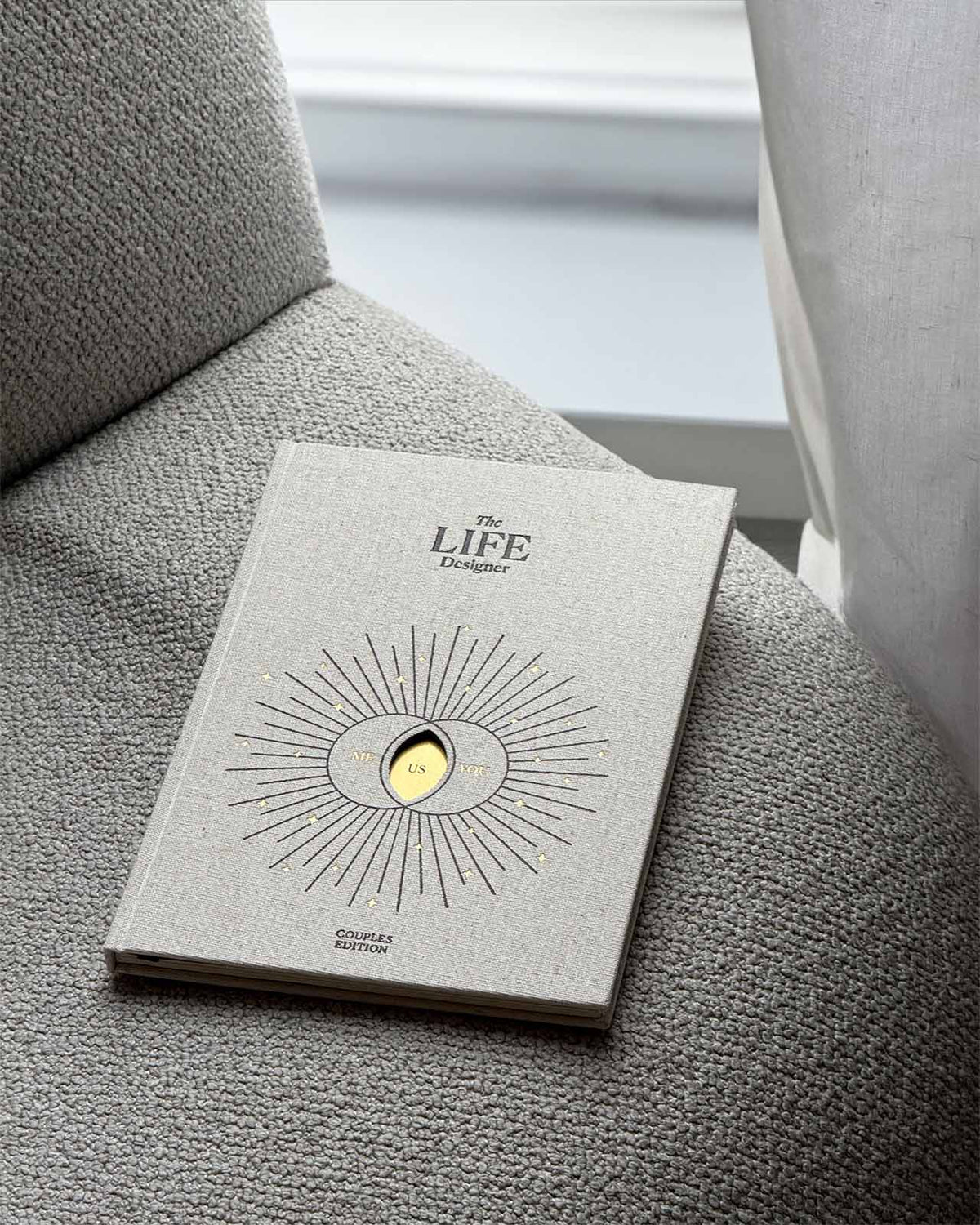 Life Designer Journal for Couples by Intelligent Change, featuring a closed leather-bound journal with a subtle embossed design.