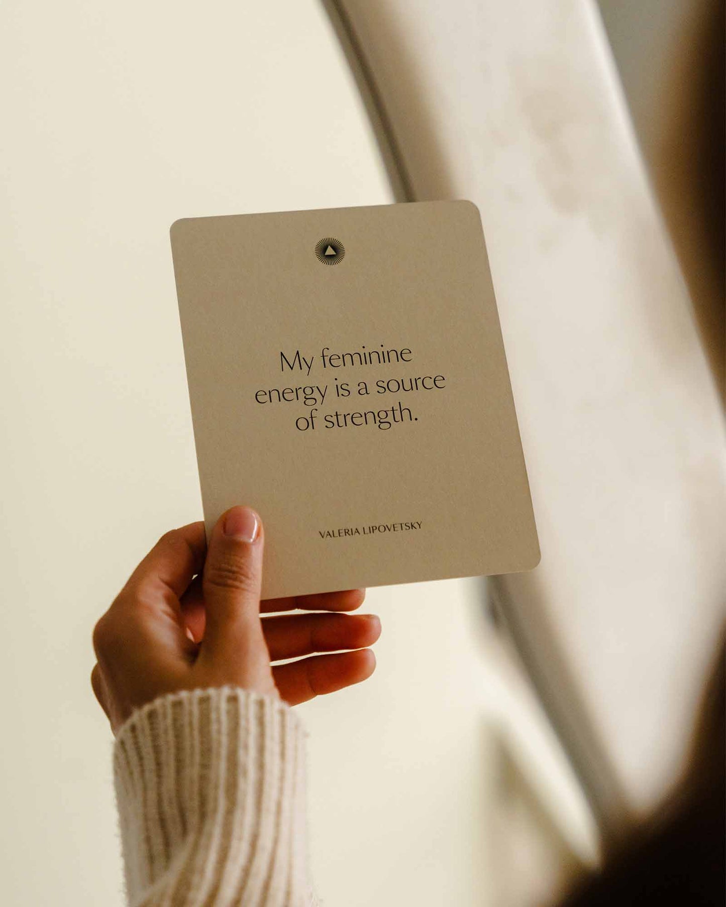 Mindful affirmations for women by Valeria Lipovetsky, featuring positive quotes and calming design from Intelligent Change.