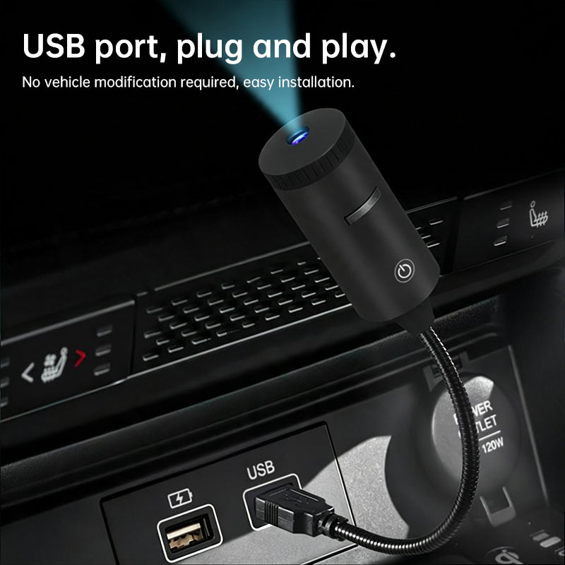 Eprolo USB star projector displaying a calming night sky with twinkling stars and soft light for relaxation.