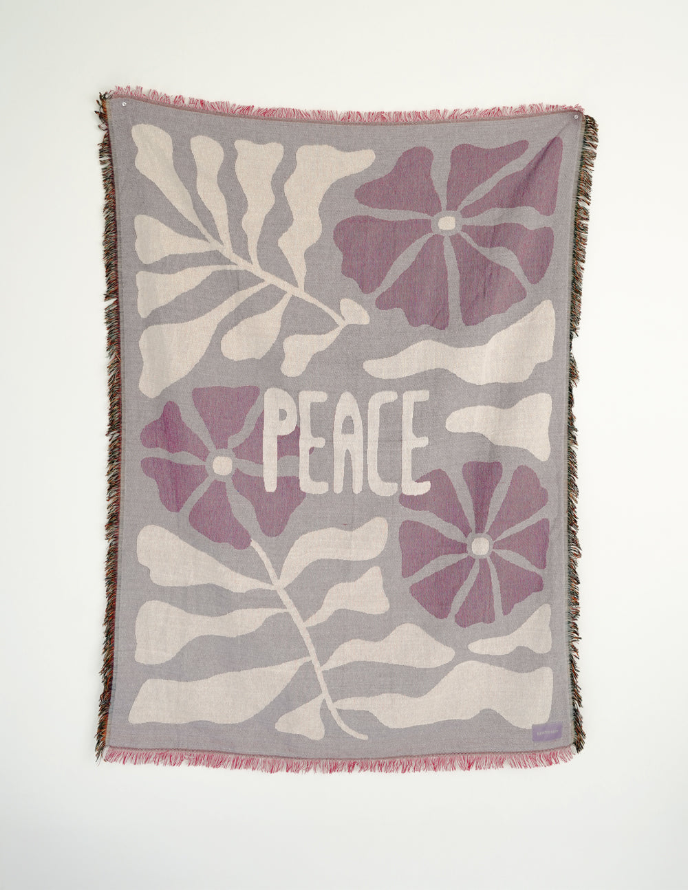 Elevated Faith Peace throw blanket with soft fabric and subtle peace-themed design, ideal for cozy home decor.
